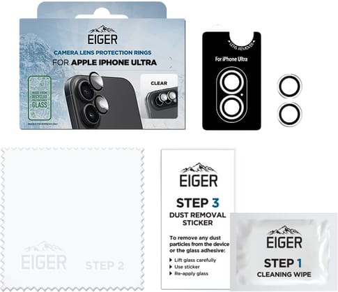 Eiger iPhone Duo Mountain Glas Camera Ring Protector