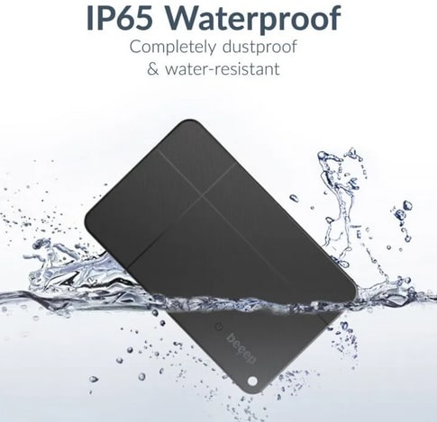 Beeep Wallet Card Tracker Apple Find My & Android Black