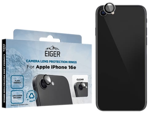 Eiger iPhone 16e/13/13 Pro/14 Mountain Glas Camera Ring