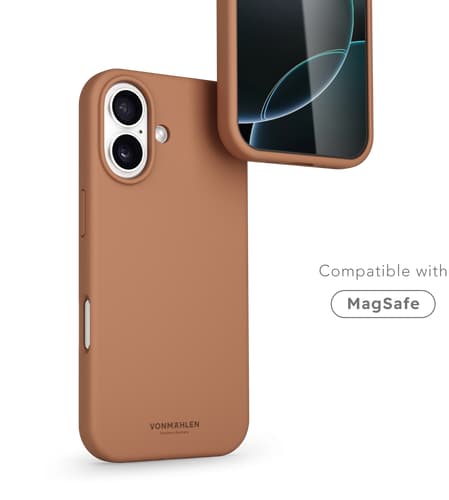 Vonmählen iPhone 17 Silicone Backcover Dark Cream