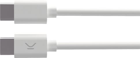 itStyle Charger 220V USB C to USB C 20W white sep cable white