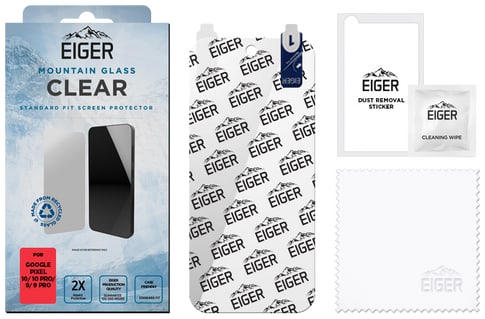 Eiger Pixel 10/10 Pro/9/9 Pro Clear Glass Screen Protector