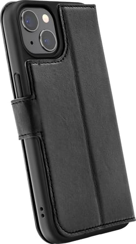 iPhone 13 Book Case Leather black