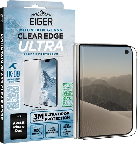 Eiger iPhone Duo Clear Edge Ultra Glass Screen Protector