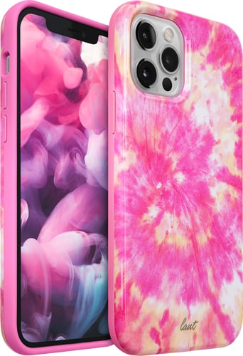 LAUT iPhone 12/12 Pro Backcover Tie Dye hot pink
