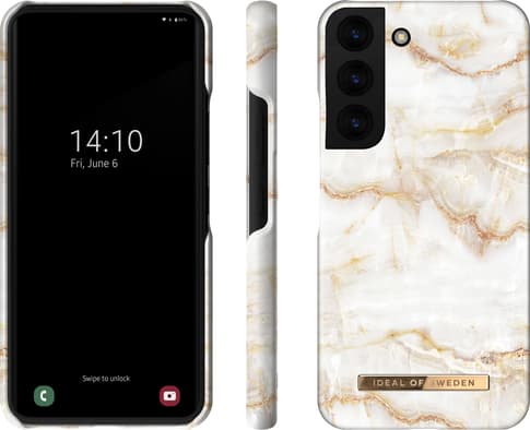 iDeal of Sweden Galaxy S22 Cover Marble White