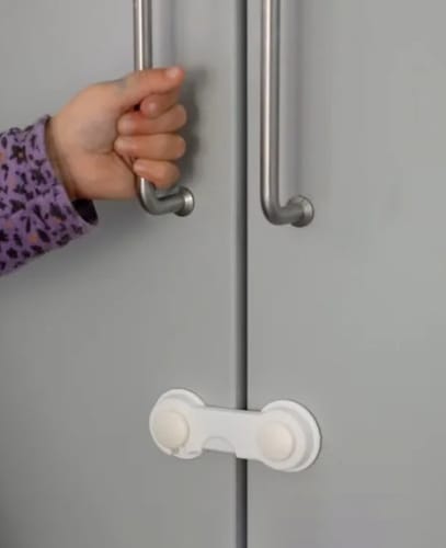AK Kisten Basics Baby/Child Safety Lock Cabinet White 10pc
