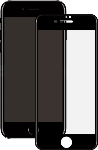 Eiger iPhone 6/7/8 screenprotector 3D Glas black