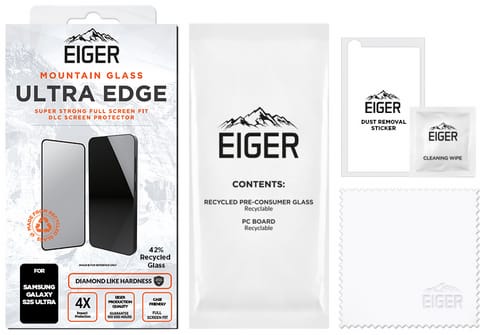 Eiger Galaxy S25 Ultra Ultra Edge Glass Screen Protector