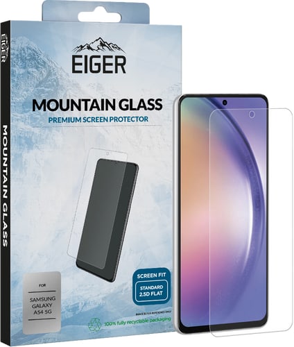 Eiger Galaxy A54 / S23 FE screen protector 2.5D Glas