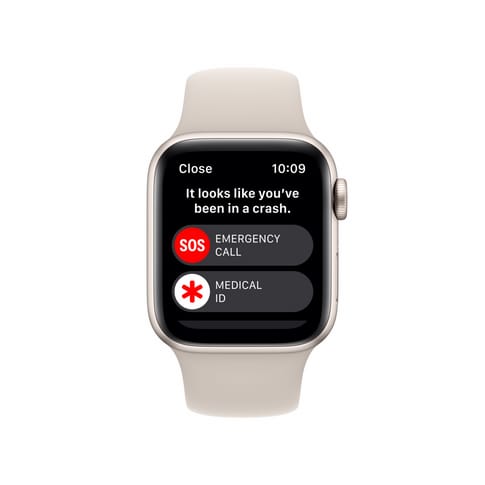 Apple Watch SE GPS 40mm Starlight Alu Case with Starlight SB