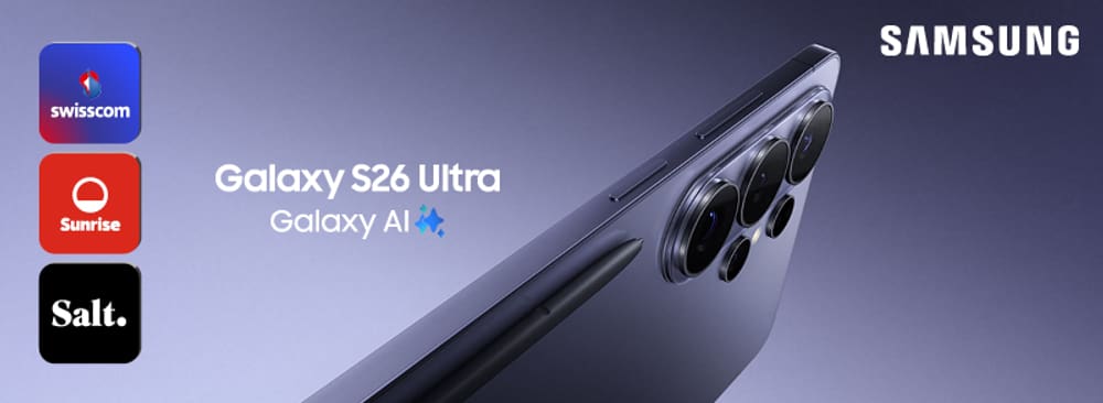 Samsung Galaxy S26 Serie mit Provider Swisscom, Sunrise und Salt